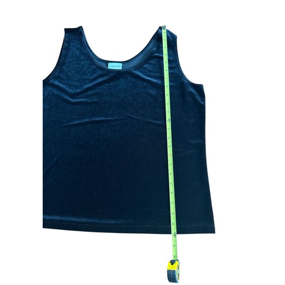 Chico’s Velvet Sleeveless Tank Top | Size 3 | Black | No Flaws - Picture 8 of 10